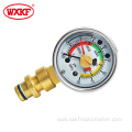 BOTTOM connection copper case pressure gauge meter